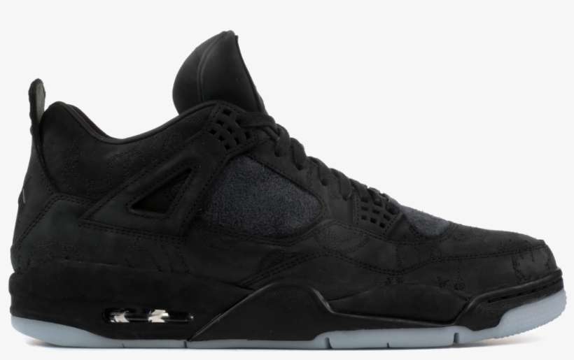 Air Jordan 4 Kaws Black, transparent png download