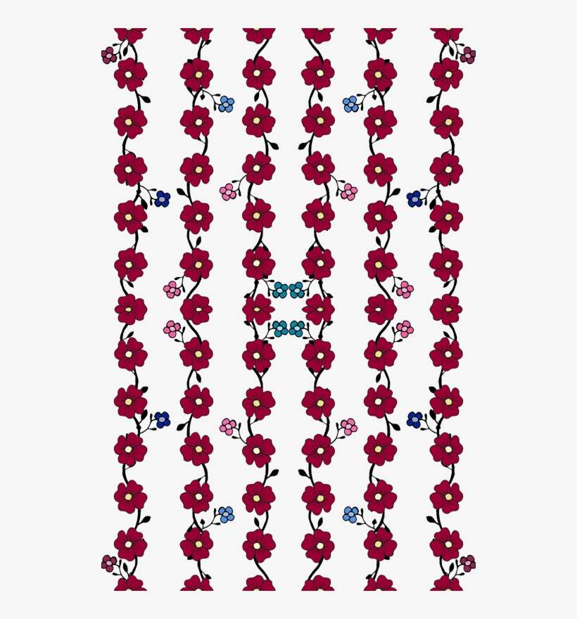 Flowers Vines Vertical Red Blue Pink Wallpaper - Acordes Para Guitarra Portuguesa, transparent png download