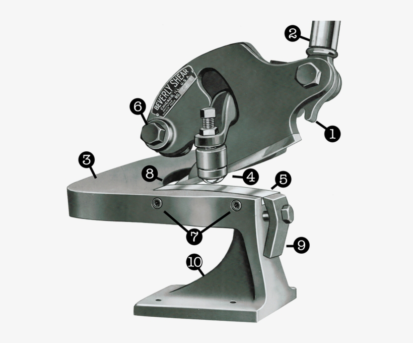 1- Aloy Steel Rack And Pinion Gives Great Power With - Beverly Shear Metal B3 Cutting Throat Shear - B-300, transparent png download