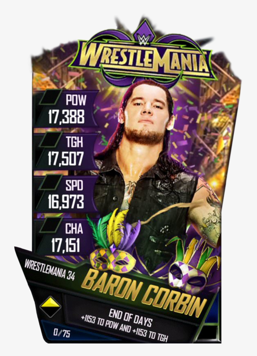 Baroncorbin S4 19 Wrestlemania34 - Ronda Rousey Wwe Supercard, transparent png download