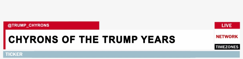 Chyrons Of The Trump Years - Parking For Filipinos Only, transparent png download