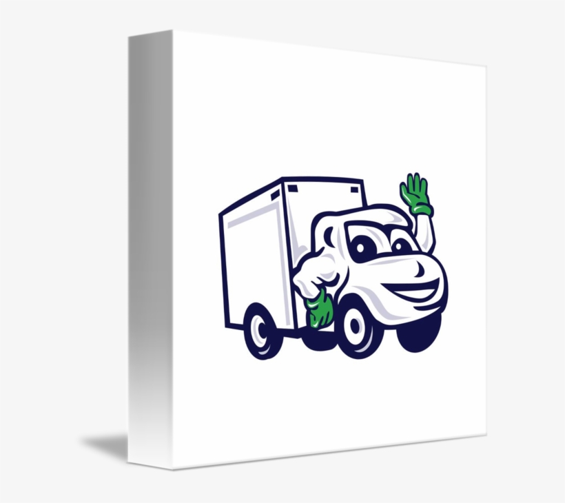 Van Waving By Aloysius Patrimonio - Delivery Van Cartoon, transparent png download