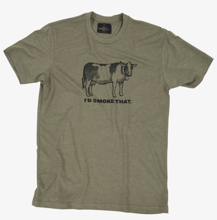 Traeger Grills I'd Smoke That Cow T Shirt App219 Large - T-shirt, transparent png download
