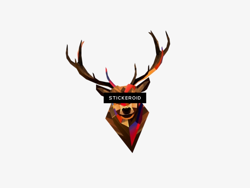 Deer Head - Geoetric Lieb Keramik Stern-ornament, transparent png download