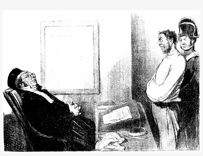 Mh 16 Daumier D035 Gens De Justice - Daumier Vous Aviez Faim, transparent png download