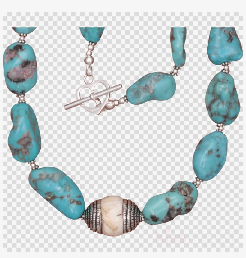 Turquoise And Conch Shell Necklace Clipart Turquoise - Turquoise And Conch Shell Necklace, transparent png download