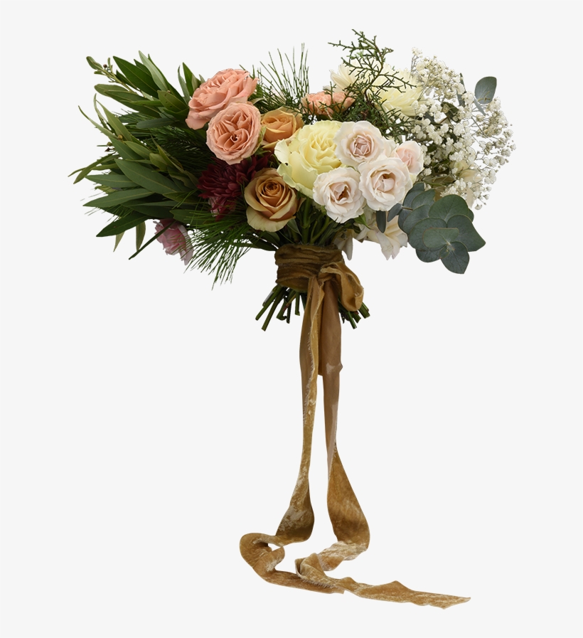 Out Of The Box Bouquet With Mums, Cappuccino Roses, - Ever Something, transparent png download