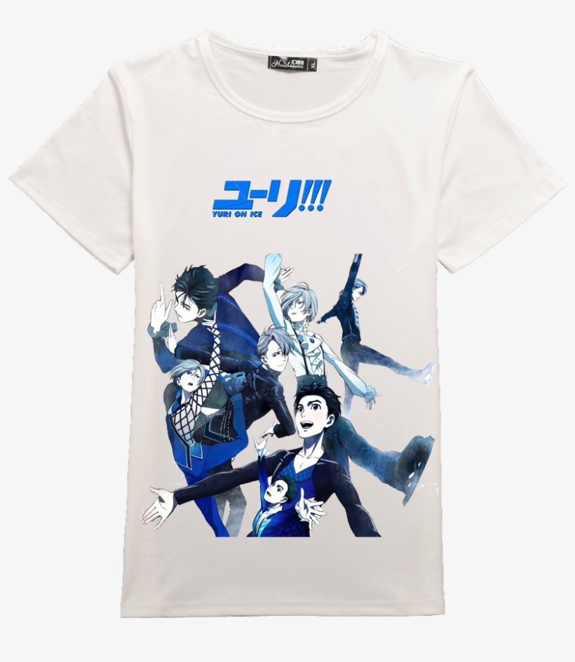 Anime Yuri On Ice Cosplay Short Sleeve T-shirt Victor - Yuri On The Ice, transparent png download