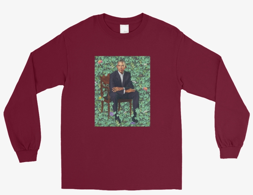 Barack Obama Flower Garden Long Sleeve T-shirt - Barack Obama 2009-2017, transparent png download