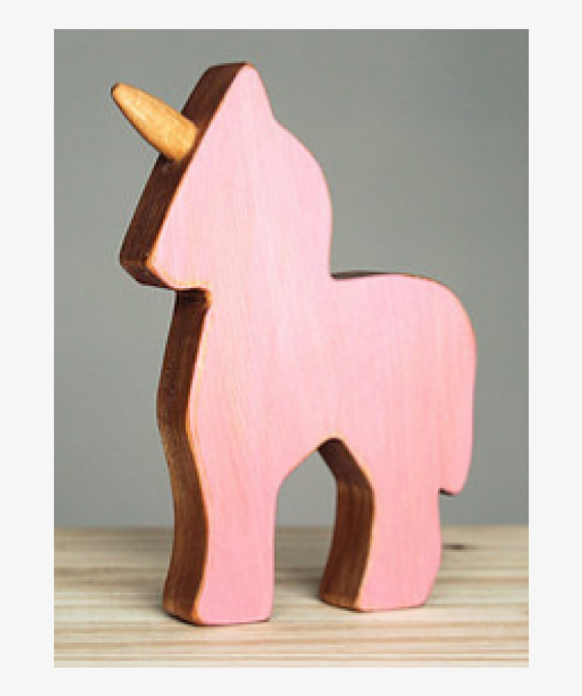 Pink Wooden Unicorn - Unicorn, transparent png download