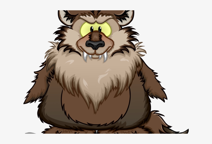 Werewolf Clipart Brown Wolf - Wolf And Penguin, transparent png download