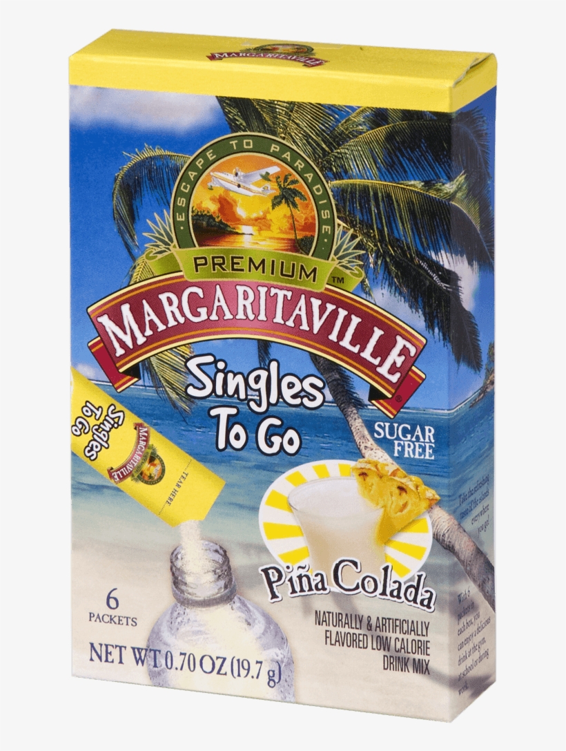 Margaritaville Piña Colada Singles To Go - Margaritaville Jammin' Jerk Shrimp - 8 Oz, transparent png download