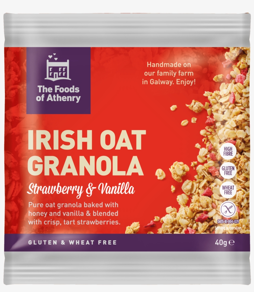 Strawberry & Vanilla Granola - Oat, transparent png download