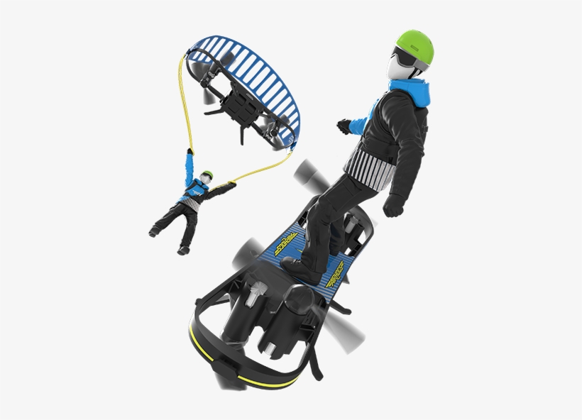 Air Hogs Extreme Air Board - Parachuting, transparent png download