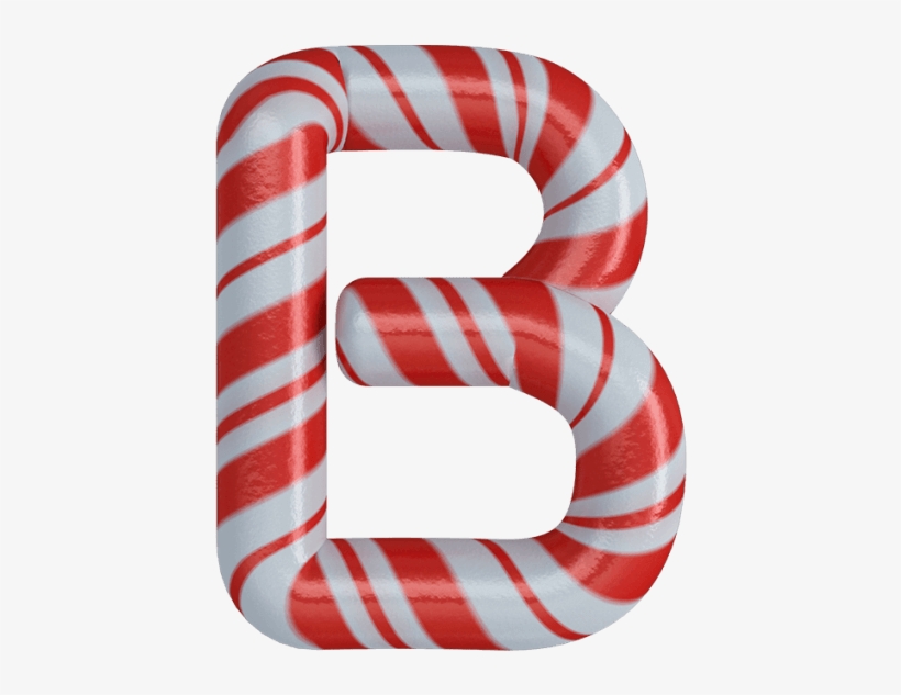 Sweet Taste Of Christmas Typeface - Candy Cane Font Alphabet L, transparent png download
