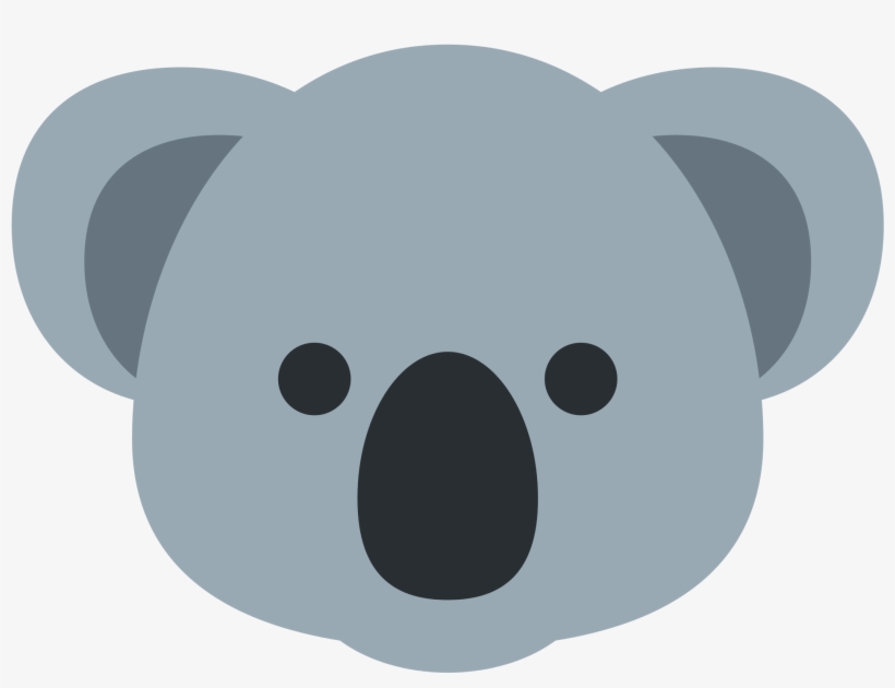Open - Koala Emoji, transparent png download