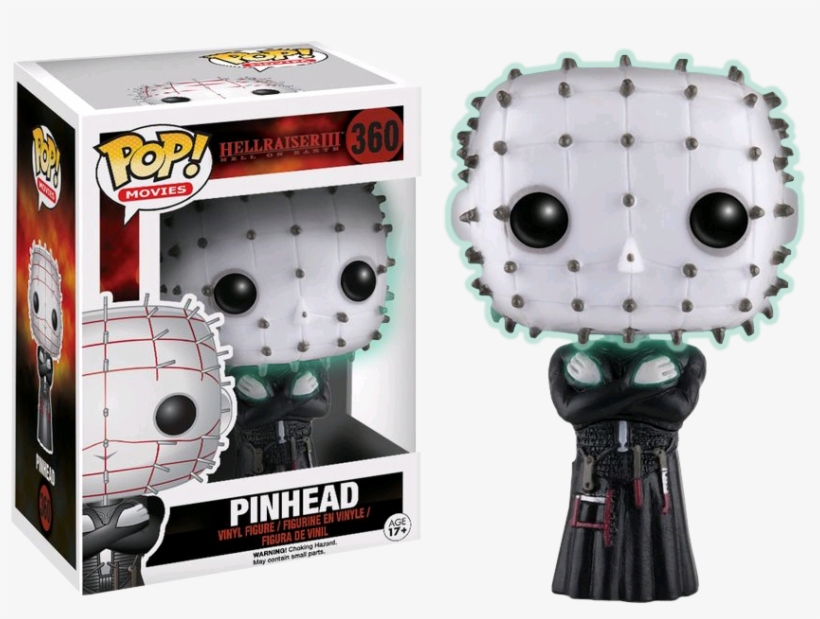 Pinhead Glow In The Dark Pop Vinyl Figure - Funko Pop Hellraiser, transparent png download