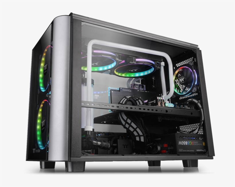 While The Lower Section Houses The Power Supply, Storage - Thermaltake Level 20 Xt, transparent png download