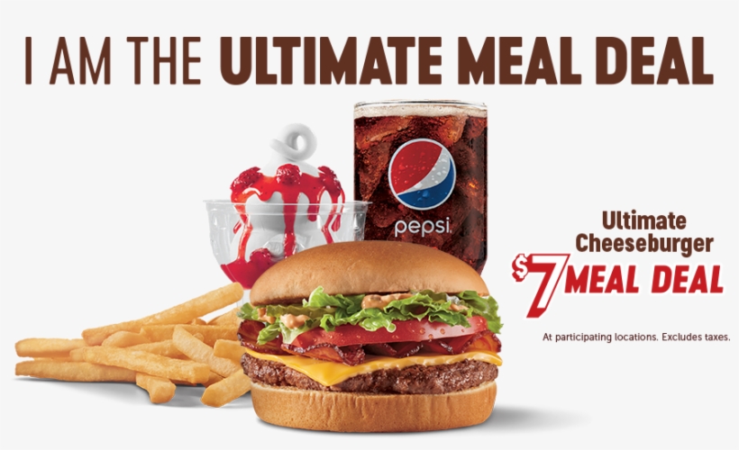 $7 Meal Deal Ultimate Cheeseburger - Meal, transparent png download