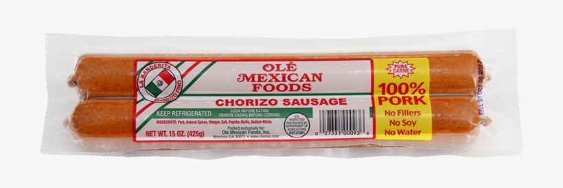La Banderita Chorizo Largo 15 Oz - Frankfurter Würstchen, transparent png download