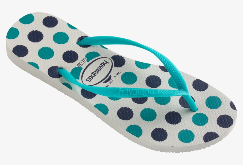 Polka Dot Slim Fresh Sandal By Havaianas - Havaianas Polka Dot Slim Fresh Sandal, transparent png download