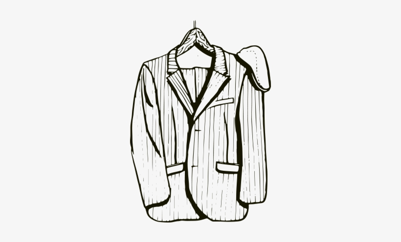 Man Suit - Line Art, transparent png download