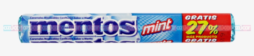 Perfetti Mentos Menta 16/12 27% Gratis Perfetti - Mentos Rolls - Mixed Fruit - 1.32 Oz - 15 Ct, transparent png download