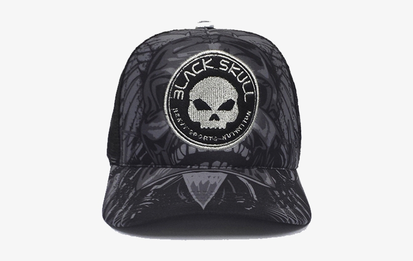 Boné Black Skull Terminator Mod - Black Skull Suplementos, transparent png download