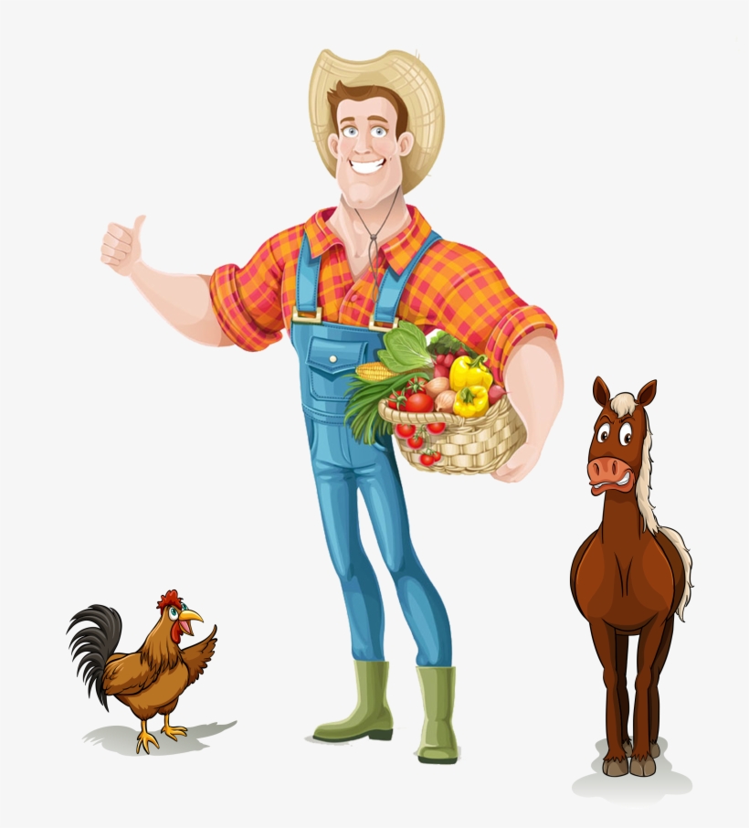 Agriculture Icon Transprent Free - Farmer On Transparent Background, transparent png download