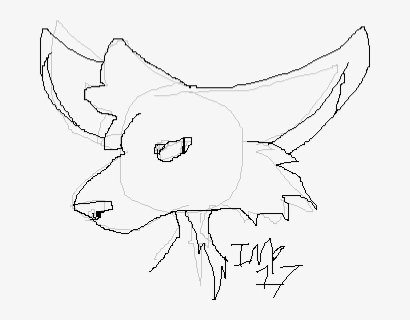 Wolf Drawing - Line Art, transparent png download