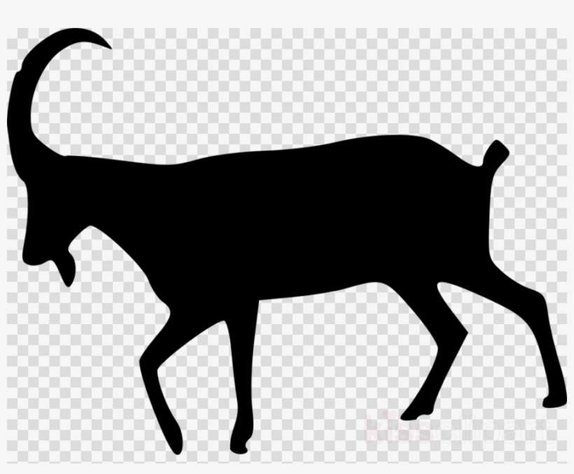 Goat Ram Silhouette Clipart Goat Silhouette Clip Art - Bracket Clipart Transparent Background, transparent png download