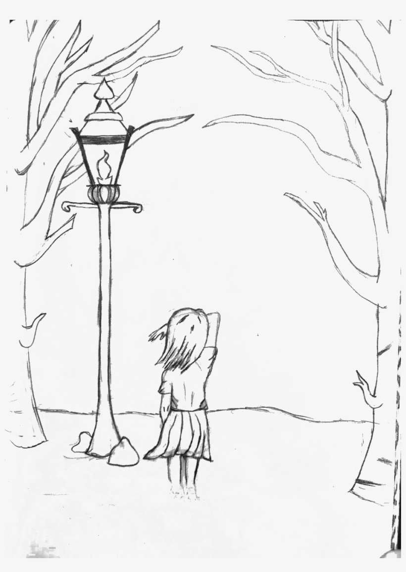 Wardrobe Drawing Narnia Graphic Black And White - Sketch, transparent png download
