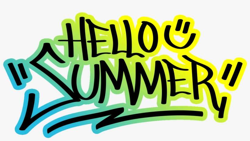 Sticker Graffiti Hello Summer Ambiance Sticker Col - Summer In Graffiti, transparent png download