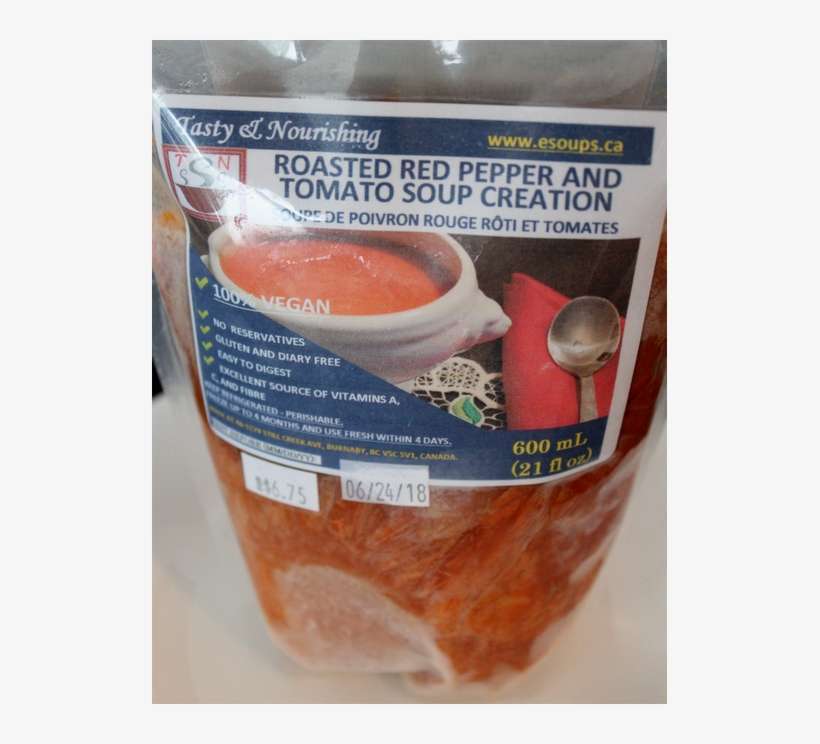 Roasted Red Pepper And Tomato Soup - Tomato Soup, transparent png download