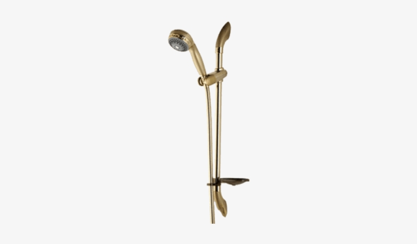 Adjustable Gold Shower - Aqualisa Gold Shower Slide Rail With Turbostream Head, transparent png download