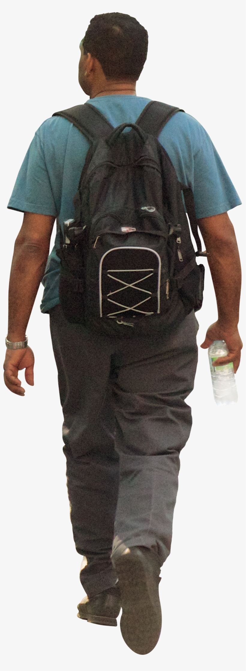 Download - Hombre Caminando Mochila Png, transparent png download