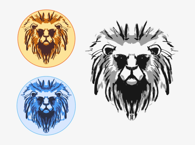 Create A Unique Tattoo Design - Lion, transparent png download