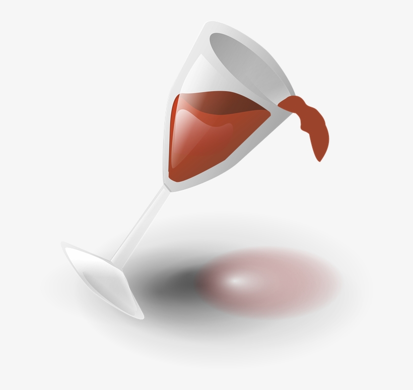 Falling Glass Spill Spilled Wine Spill Spi - Fallen, transparent png download