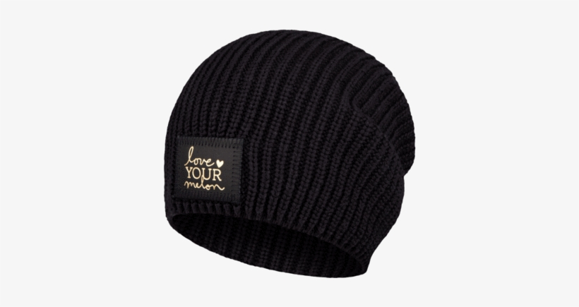 Black Gold Foil Lightweight Beanie - Beanie, transparent png download