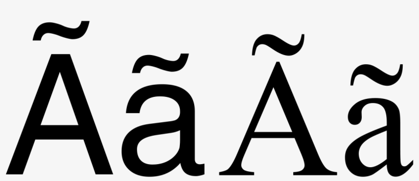 Collection Of Free Accenting Squiggly Download On - Letter Ӓ, transparent png download