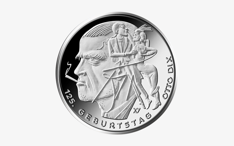 20 Euro Germany Silver 2016 Otto Dix O - Otto Dix, transparent png download
