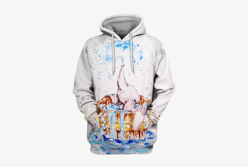 3d Dumbo Cartoon Hoodie - Hoodie, transparent png download