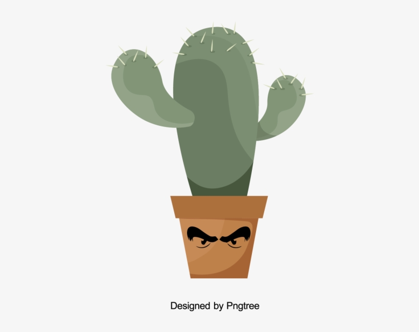 Cartoon Hand-painted Simple Flower Pot Flower Design, - Design, transparent png download