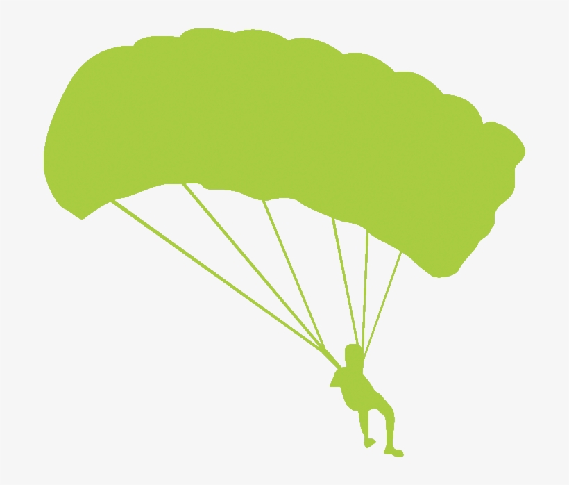 Transparent Library Silhouette At Getdrawings Com Free - Parachuting, transparent png download