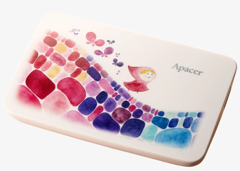 Apacer X Crystal Ac233 Portable Hard Drive - Watercolor Paint, transparent png download