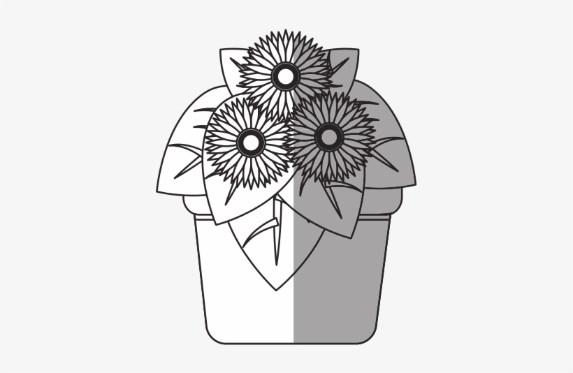 Flower Pot Icon - Flower, transparent png download