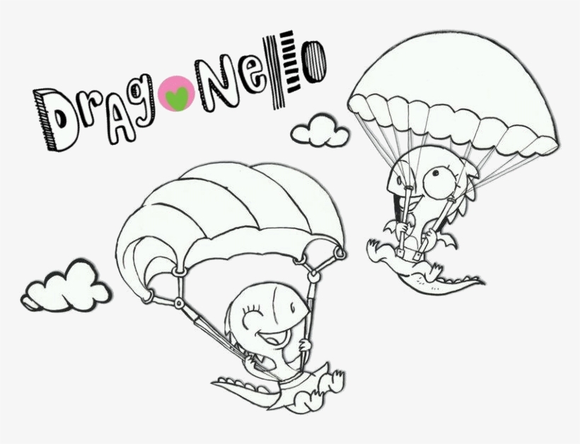 Drgonell-parachute - Sketch, transparent png download