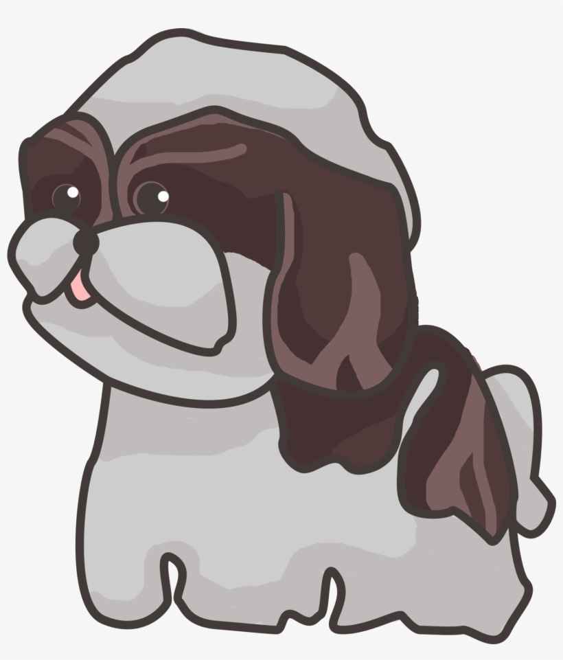 Chibi Shi Tzu - Png Cartoon Shih Tzu, transparent png download