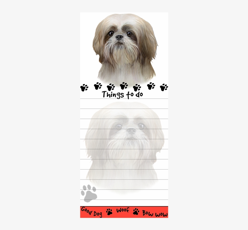 Magnetic Notepad "shih Tzu" - Chocolate Lab Notepad And Pen Set, transparent png download