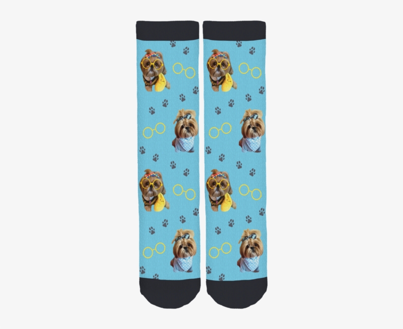 Bijou The Shih Tzu Crew Socks - Front And Back Socks, transparent png download